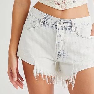 Free People we the free Loving Good Vibrations Printed Shorts